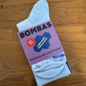 Bombas Lightweight Performance Blue Socks - Half calf - Medium